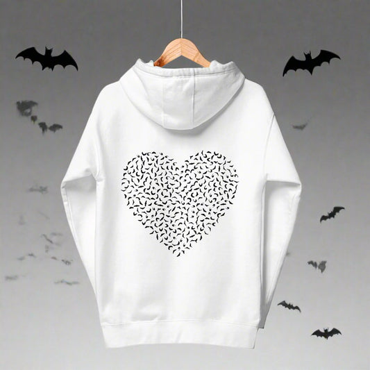 Bats Heart Hoodie Unisex